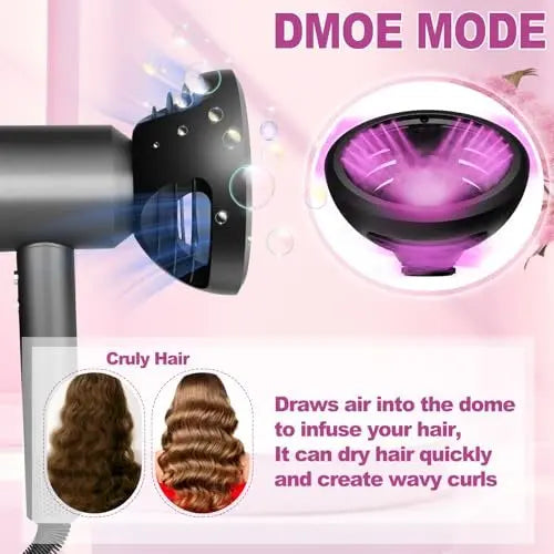 YTCHYYSK Wave+Curl Diffuser Nozzle for Dyson Supersonic Hair Dryer HD01 HD02 HD03 HD04 HD08 HD15 HD16 - Two Modes for Wavy, Curly, or Coily Hair Avelisse