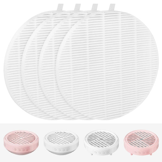 KTNAid 4 Pack Replacement Filters Compatible with MelodySusie HPro/SProR Nail Dust Collector – Reusable Refill Filters for Home & Salon Nail Dust Vacuum Avelisse