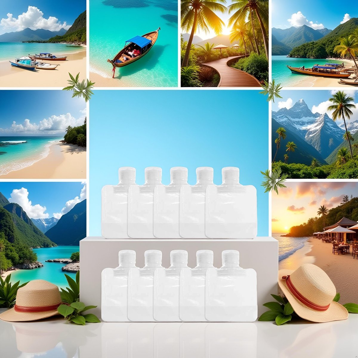 10-Pack Transparent Refillable Travel Squeeze Bottles (30ml) – TSA-Friendly Leakproof Empty Pouch for Toiletries, Lotion, Shampoo, Shower Gel - görsel 6