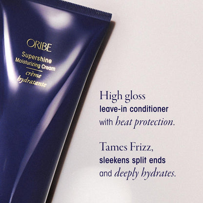 Oribe Supershine Discovery Hair Set - Travel Size Hydrating Shampoo, Conditioner & Moisturizing Cream for Softness, Shine & Frizz Control Avelisse