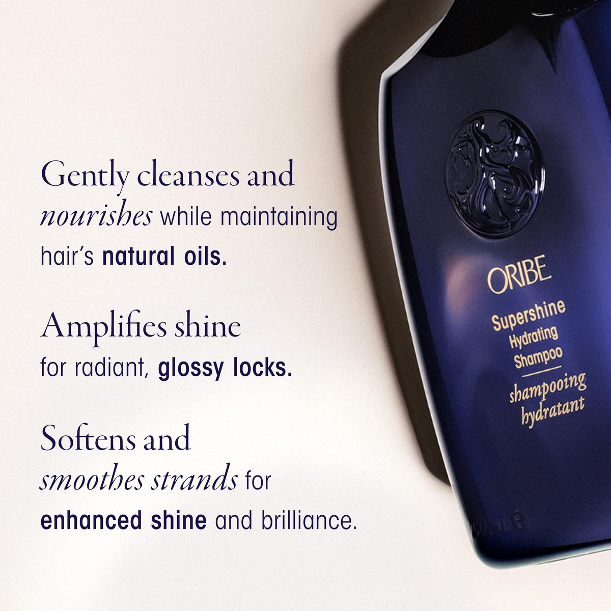 Oribe Supershine Discovery Hair Set - Travel Size Hydrating Shampoo, Conditioner & Moisturizing Cream for Softness, Shine & Frizz Control Avelisse