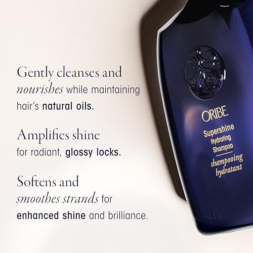 Oribe Supershine Discovery Hair Set - Travel Size Hydrating Shampoo, Conditioner & Moisturizing Cream for Softness, Shine & Frizz Control Avelisse
