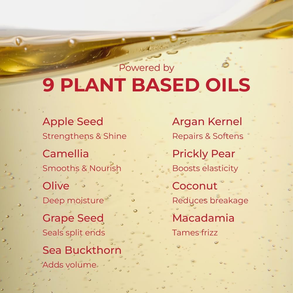 MOEV ANNURCATIN Hair Oil Essence - Korean Apple Hair Care Perfumed Serum, Heat Protect & Anti-Frizz, Nourishing Apple Seed Oil for Dry, Frizzy, Damaged Hair (2.7 fl.oz) Avelisse