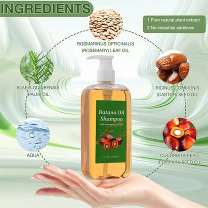 rooroopet Batana Shampoo with Rosemary Extract – Nourishing & Regenerating Hair Treatment for Men & Women, 10.14 Fl Oz Avelisse