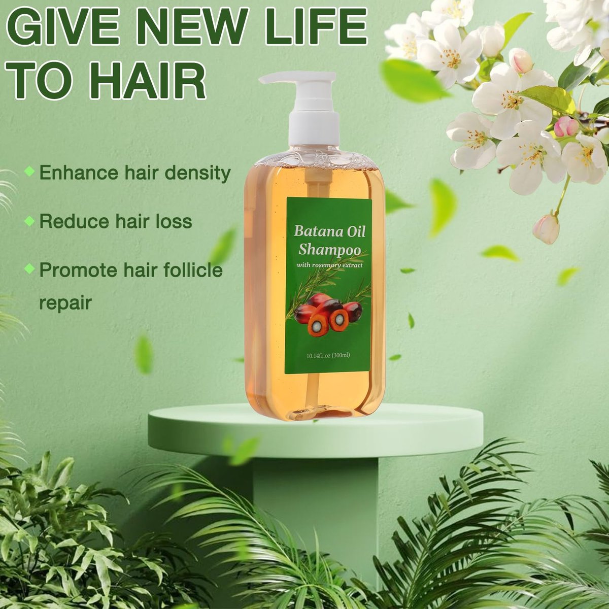 rooroopet Batana Shampoo with Rosemary Extract – Nourishing & Regenerating Hair Treatment for Men & Women, 10.14 Fl Oz Avelisse
