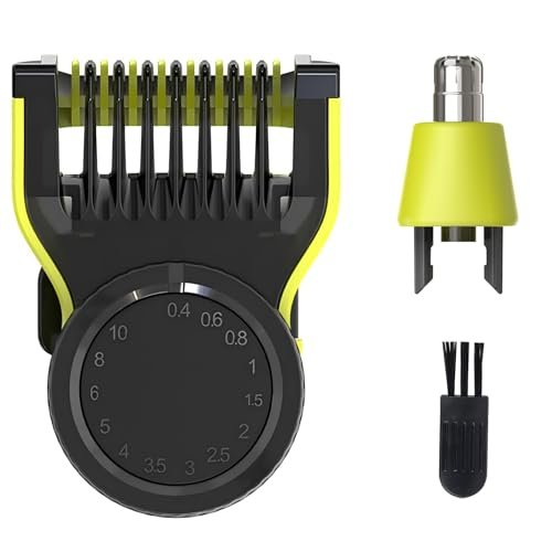 Senenatur Adjustable Guide Comb for One Blade QP2520 QP2530 QP2620 QP2630 & Nose Trimmer Replacement Head Blade, Accessories for One Blade - Black Plastic - görsel 2