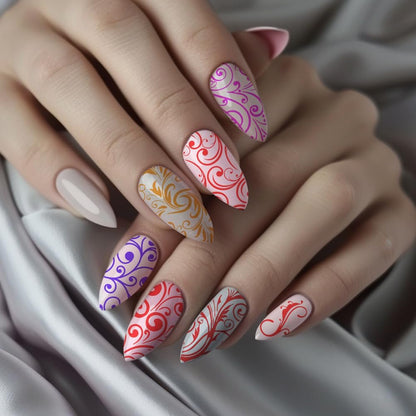 PH PandaHall 3pcs Swirl Pattern Nail Art Templates - French Nail Stamping Plate 52 Designs Plant Floral Nail Art Stencils Stainless Steel for Manicure Salon Spring