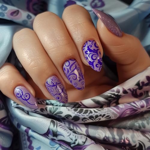 PH PandaHall 3pcs Swirl Pattern Nail Art Templates - French Nail Stamping Plate 52 Designs Plant Floral Nail Art Stencils Stainless Steel for Manicure Salon Spring - görsel 11