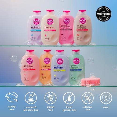 eos Vanilla Body Wash - Moisturizing Creamy Gel with Shea Butter & Vitamin E - pH Balanced for Sensitive Skin - Vegan, 16 fl oz - görsel 10