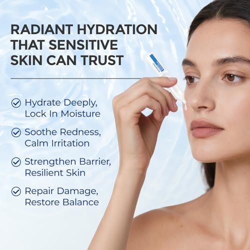 SKINERSE Intensive Repair Serum with 15% Hyaluronic Acid, Ceramides & Centella – 30 Vials Daily Travel Care for Sensitive Skin, Anti-Aging, Calming Barrier Repair & Redness Relief Avelisse