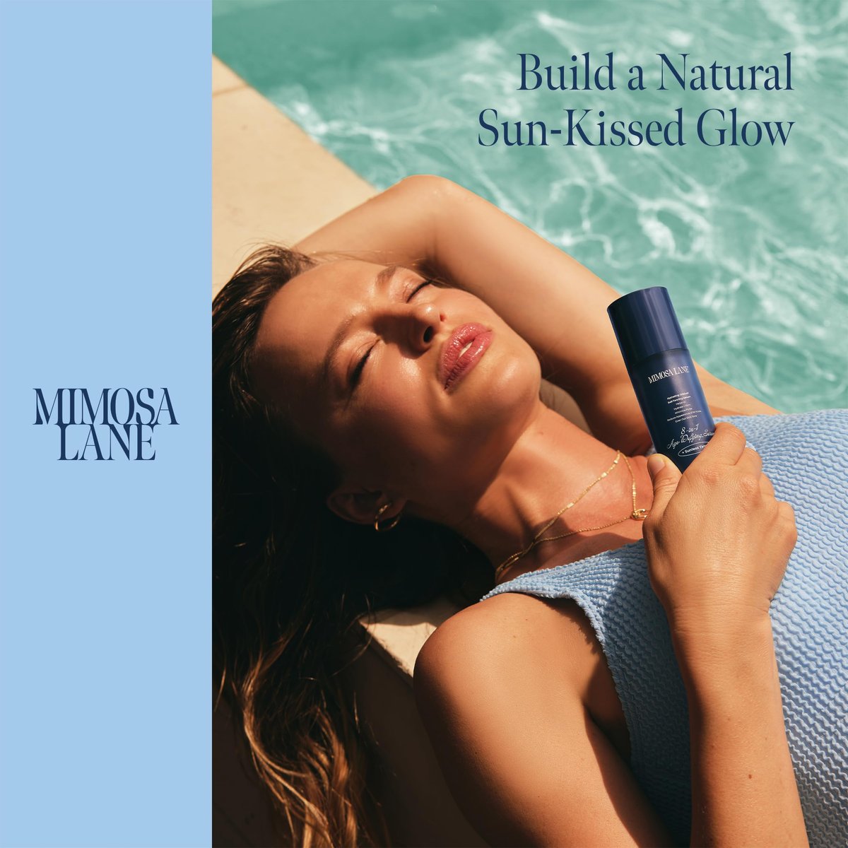 Mimosa Lane 8-in-1 Age Defying Serum Refill - Hydrating Gradual Self-Tanner for Face with Hyaluronic Acid, Vitamins B, C, E, Fragrance-Free, Vegan, 1 oz, Light - görsel 11