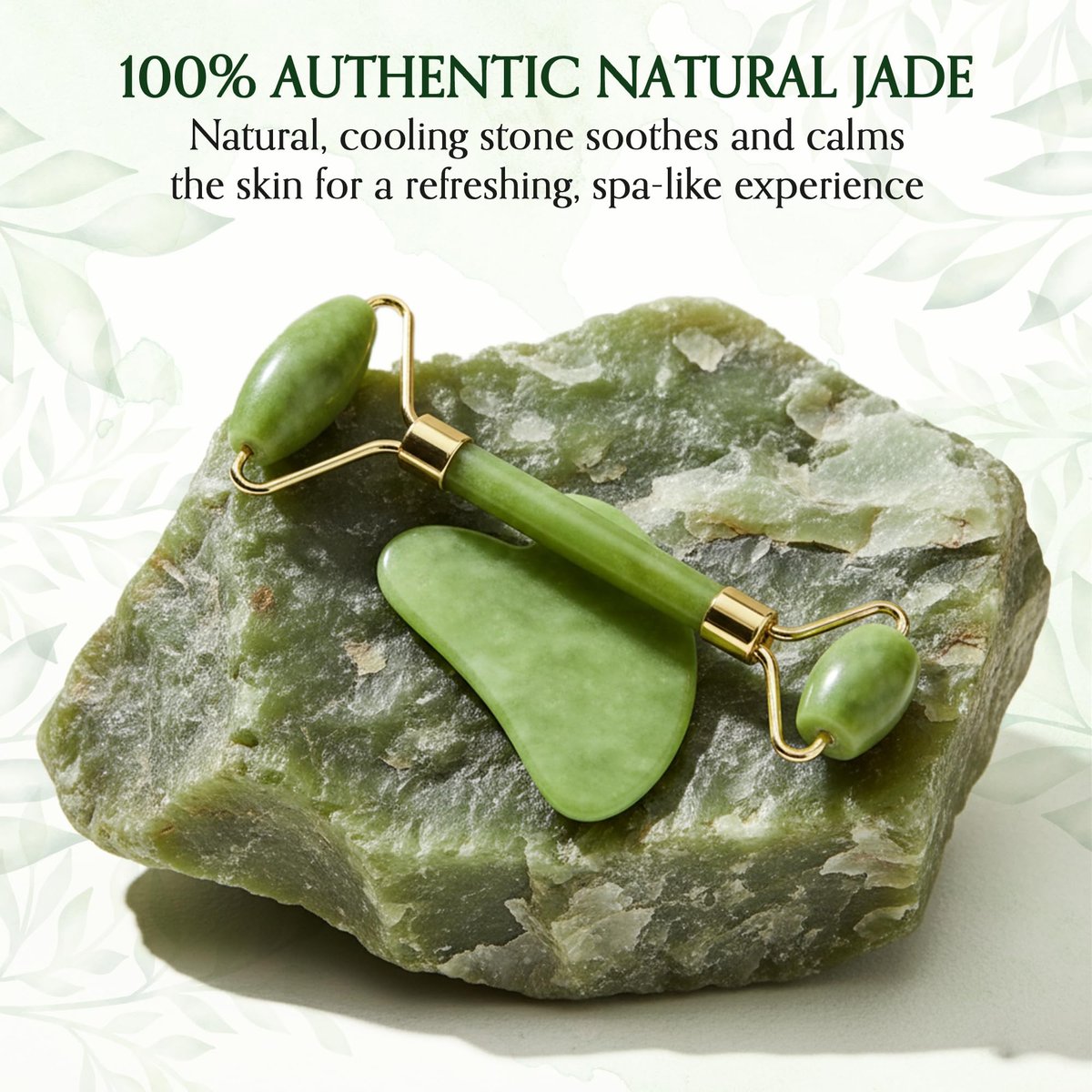 Authentic Jade Roller and Gua Sha Set for Face & Body – 4-Piece Facial Massage Kit for Sculpting, Puffiness Reduction & Lymphatic Drainage - görsel 17