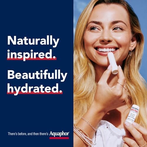 Aquaphor Naturally Inspired Lip Repair Stick with Aloe Vera and Natural Shea Butter, Hydrating Lip Balm, 0.17 oz Stick, Pack of 3 Avelisse