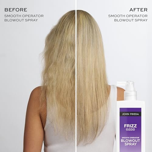 John Frieda Frizzease Smooth Operator Blowout Spray - Texture Spray & Heat Protection for Frizz-Free Shine, 6.77 oz - görsel 6