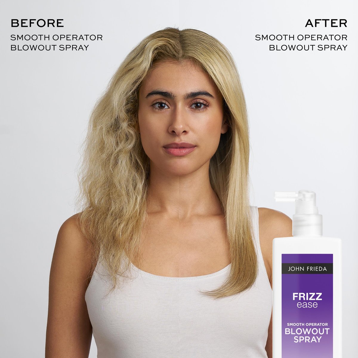 John Frieda Frizzease Smooth Operator Blowout Spray - Texture Spray & Heat Protection for Frizz-Free Shine, 6.77 oz - görsel 13