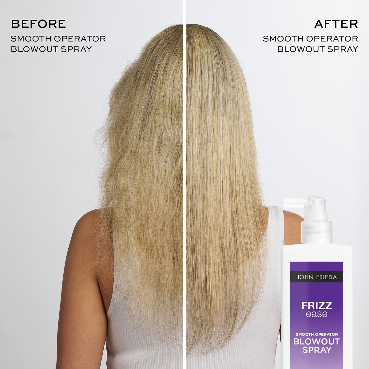 John Frieda Frizzease Smooth Operator Blowout Spray - Texture Spray & Heat Protection for Frizz-Free Shine, 6.77 oz - görsel 5
