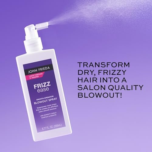 John Frieda Frizzease Smooth Operator Blowout Spray - Texture Spray & Heat Protection for Frizz-Free Shine, 6.77 oz - görsel 8