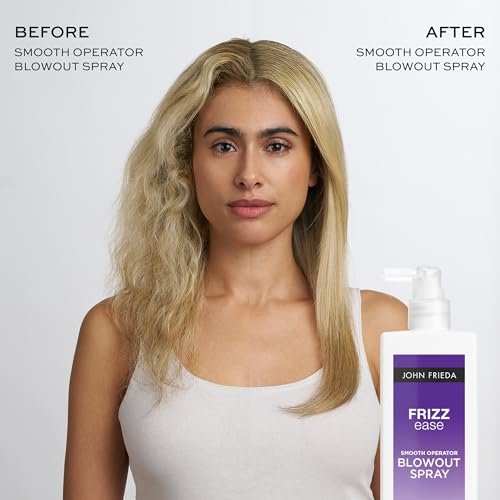 John Frieda Frizzease Smooth Operator Blowout Spray - Texture Spray & Heat Protection for Frizz-Free Shine, 6.77 oz - görsel 14