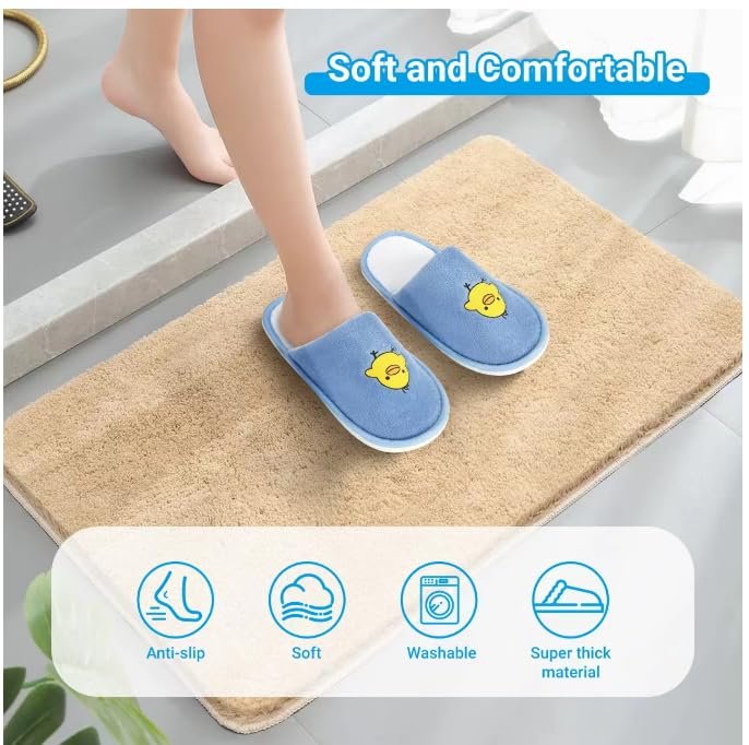 NUHUi 6 Pairs Disposable Spa Slippers for Kids - Smiley Yellow Chicken Face Design, Size 2.5-3 (4-8 Years), Cotton - görsel 9