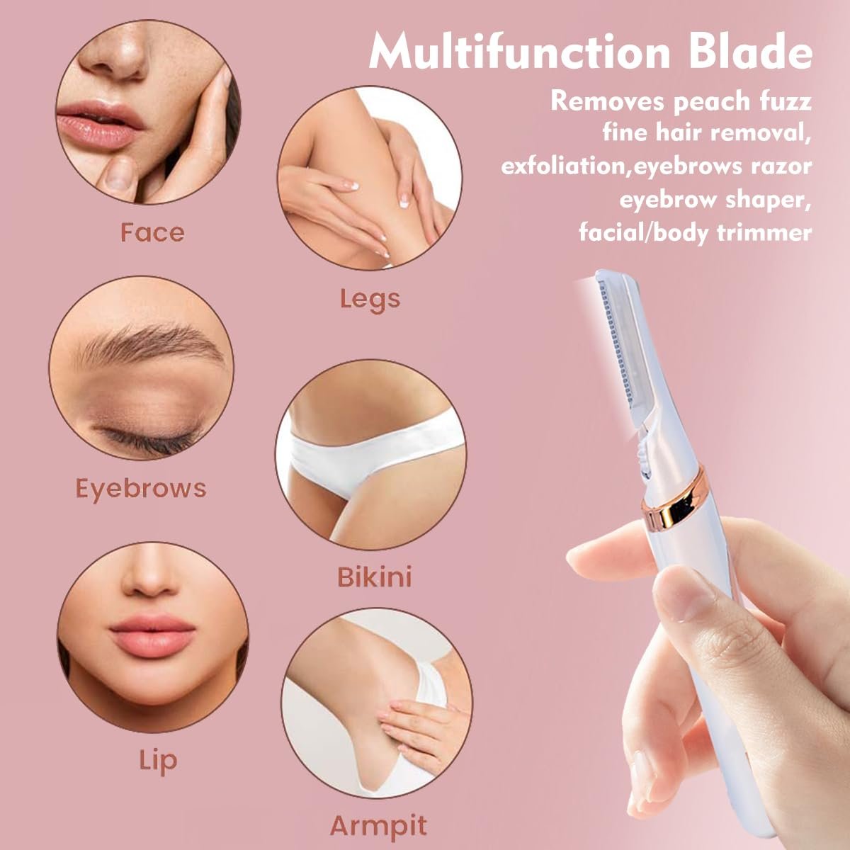 18 Pack Replacement Heads for Finishing Touch Flawless Dermaplane Glo – Sonic Facial Exfoliation Blades with Safety Micro-Guards Avelisse