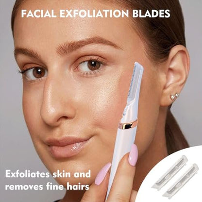 18 Pack Replacement Heads for Finishing Touch Flawless Dermaplane Glo – Sonic Facial Exfoliation Blades with Safety Micro-Guards Avelisse