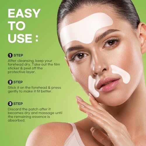 SILKDERMIS Smile Line and Forehead Wrinkle Patches – 24 Smile Line + 12 Forehead Patches with Aloe, Collagen & Vitamin E Avelisse