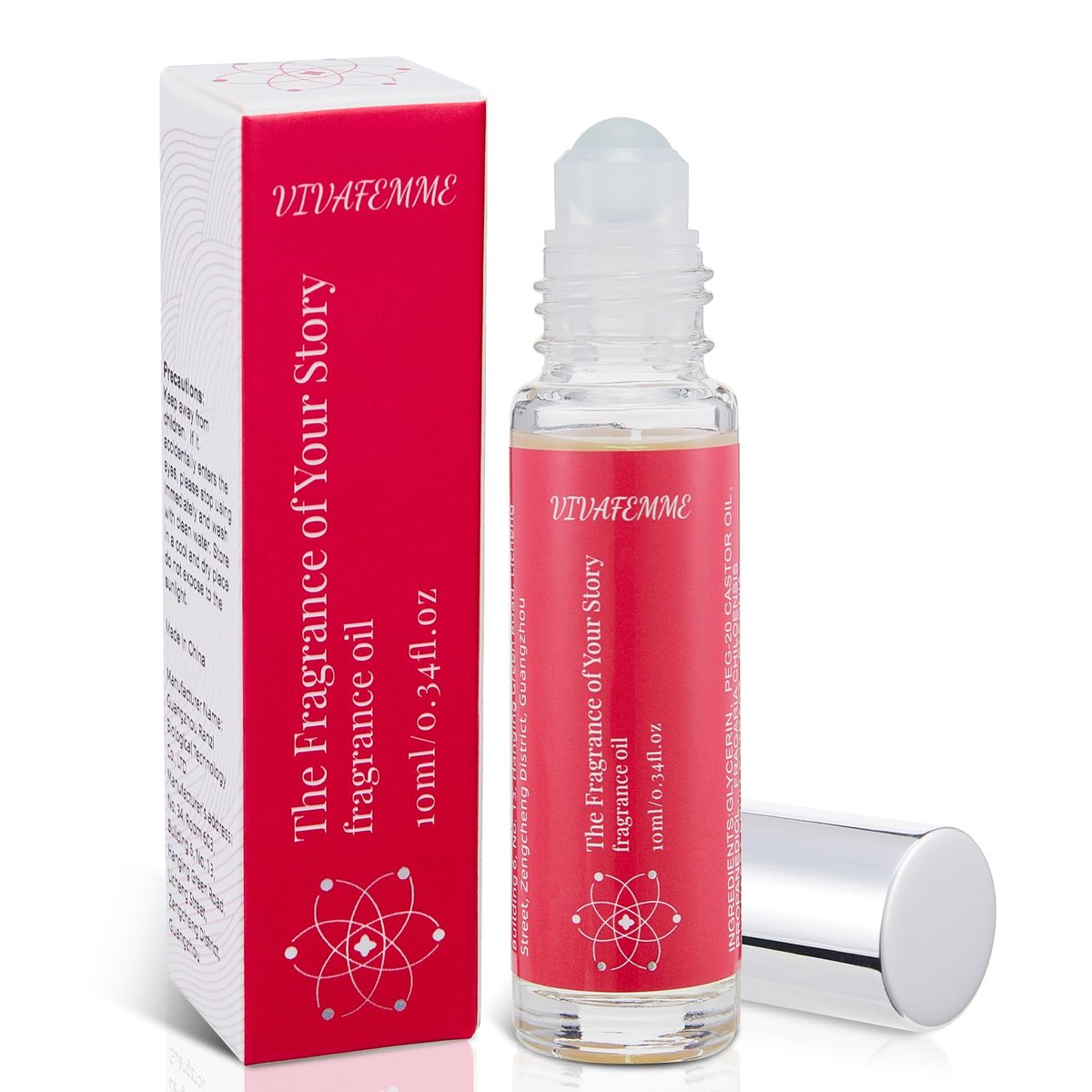 VivaFemme Pheromones Perfume for Women – Long Lasting Fruity Scent, Roll On Perfume Oil to Attract Men (Fruity) - görsel 1