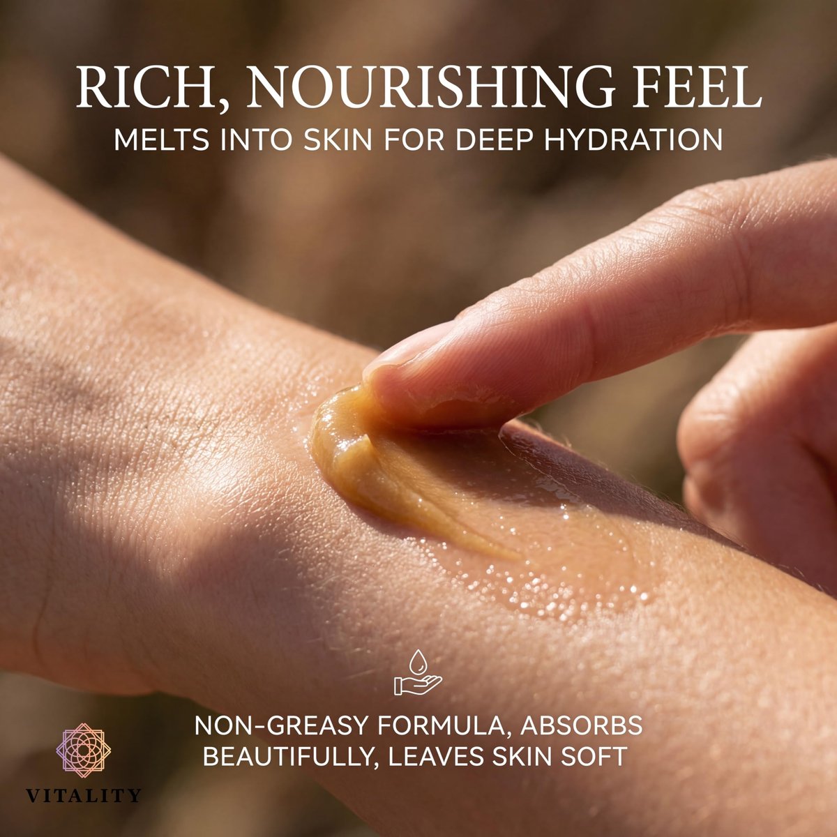 Vitality Extracts Helichrysum Balm - 2oz, Ultra-Moisturizing Skin Healing with Beeswax & Almond Oil Avelisse