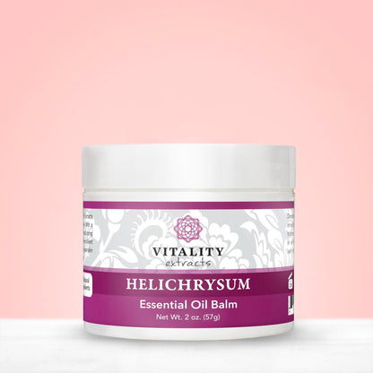 Vitality Extracts Helichrysum Balm - 2oz, Ultra-Moisturizing Skin Healing with Beeswax & Almond Oil Avelisse