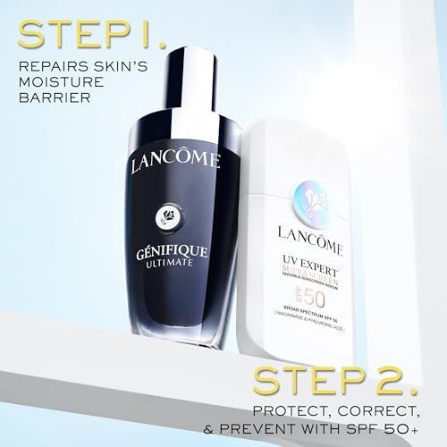 Lancôme Supra Screen Invisible Serum Sunscreen SPF 50+ - Anti-Aging Correction & Protection - All Skin Types - 48 HR Hydration, Radiant Finish Avelisse