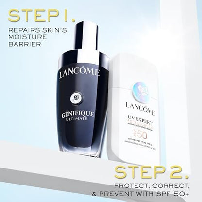 Lancôme Supra Screen Invisible Serum Sunscreen SPF 50+ - Anti-Aging Correction & Protection - All Skin Types - 48 HR Hydration, Radiant Finish Avelisse