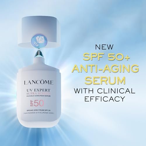 Lancôme Supra Screen Invisible Serum Sunscreen SPF 50+ - Anti-Aging Correction & Protection - All Skin Types - 48 HR Hydration, Radiant Finish Avelisse