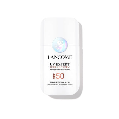Lancôme Supra Screen Invisible Serum Sunscreen SPF 50+ - Anti-Aging Correction & Protection - All Skin Types - 48 HR Hydration, Radiant Finish Avelisse