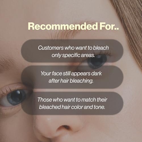 ENTROPY Eyebrow Bleach Kit – At-Home Eyebrow Lightener, Ammonia-Free Formula, Up to 6 Uses, Fast Brow Lightening for Light Blonde Results Avelisse