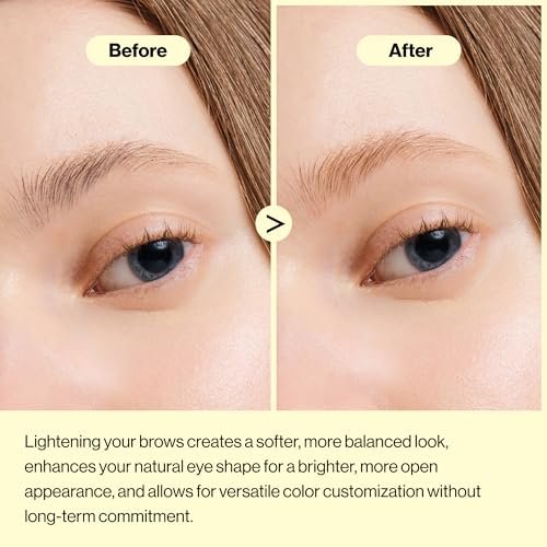 ENTROPY Eyebrow Bleach Kit – At-Home Eyebrow Lightener, Ammonia-Free Formula, Up to 6 Uses, Fast Brow Lightening for Light Blonde Results Avelisse