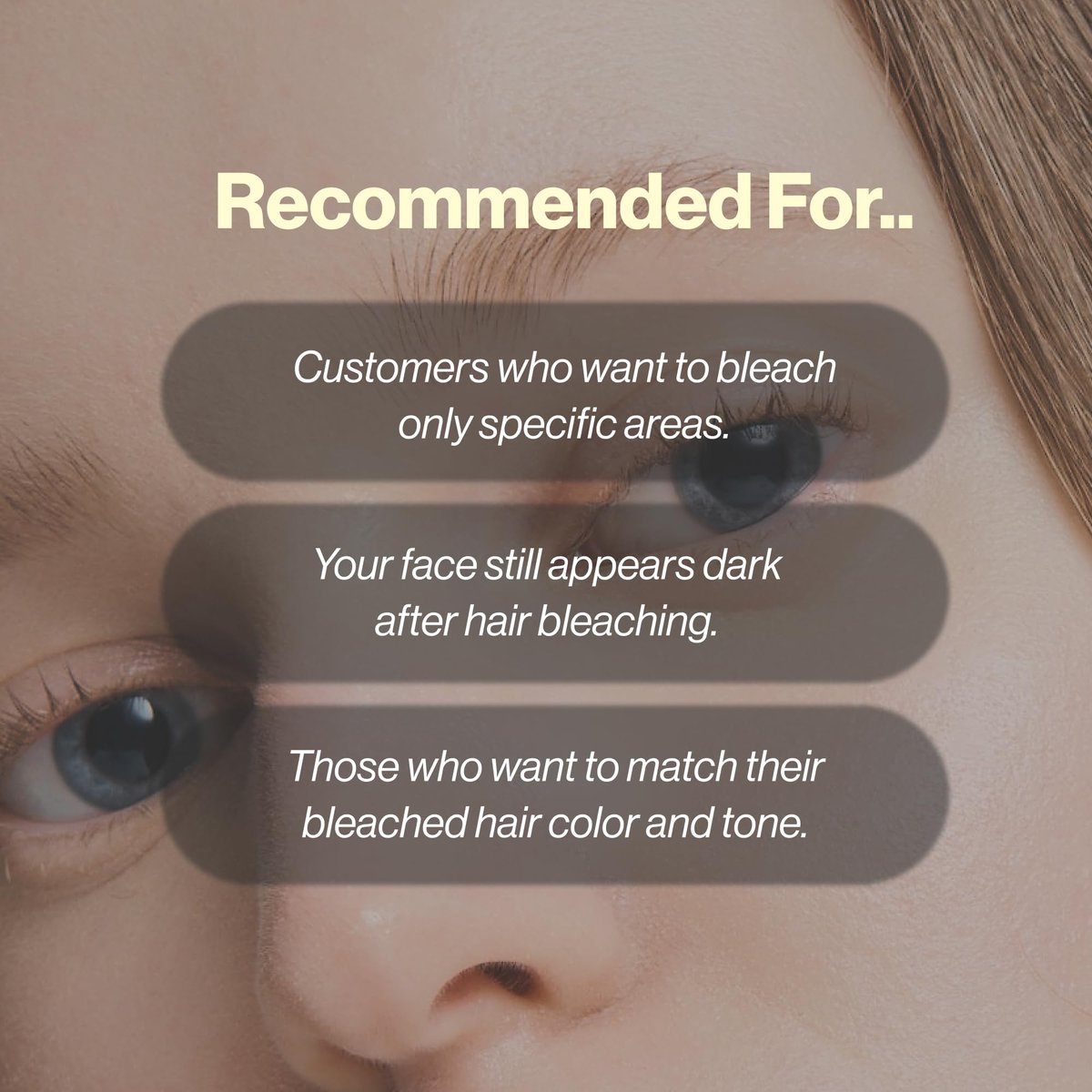 ENTROPY Eyebrow Bleach Kit – At-Home Eyebrow Lightener, Ammonia-Free Formula, Up to 6 Uses, Fast Brow Lightening for Light Blonde Results Avelisse