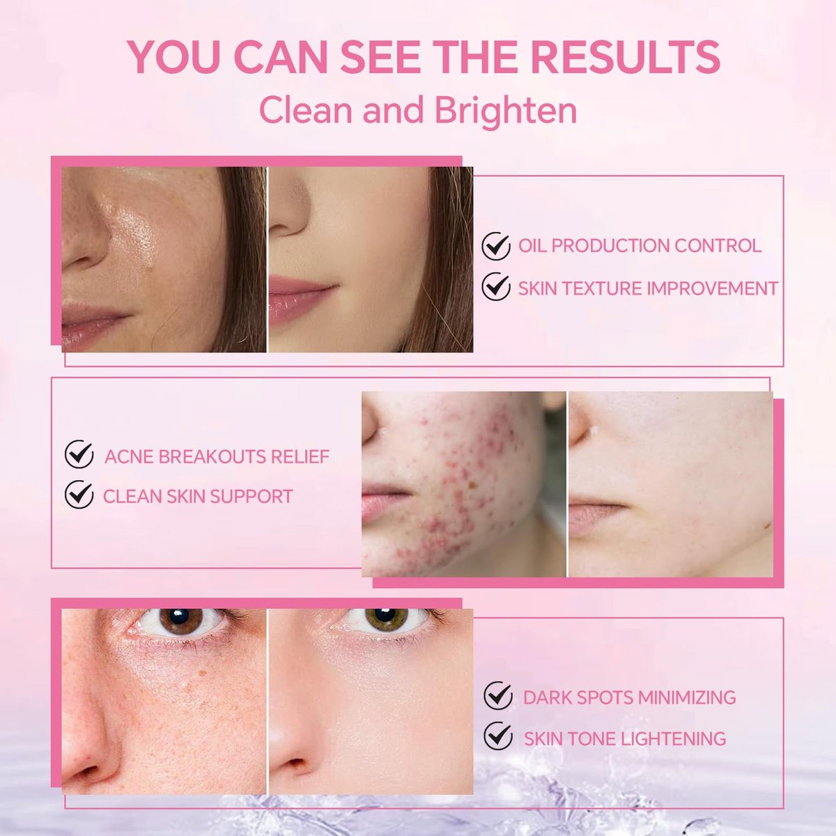 SAISZE Glycolic Acid Pads for Face – Exfoliating Toner Pads with 2% Salicylic Acid, 50 Count, Improves Pores, Smooths Skin - görsel 9