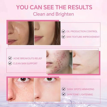 SAISZE Glycolic Acid Pads for Face – Exfoliating Toner Pads with 2% Salicylic Acid, 50 Count, Improves Pores, Smooths Skin