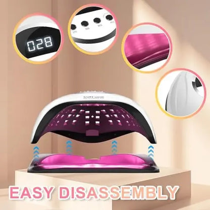 BEENLE 320W UV LED Nail Lamp – Professional Nail Dryer with 72 Beads, 4 Timers, Auto Sensor & LCD Display Avelisse