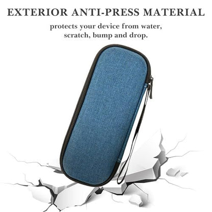 Linkidea EVA Hard Shell Safety Razor Travel Case – Navy Blue, Compatible with Gillette Fusion 5 & Mach 3
