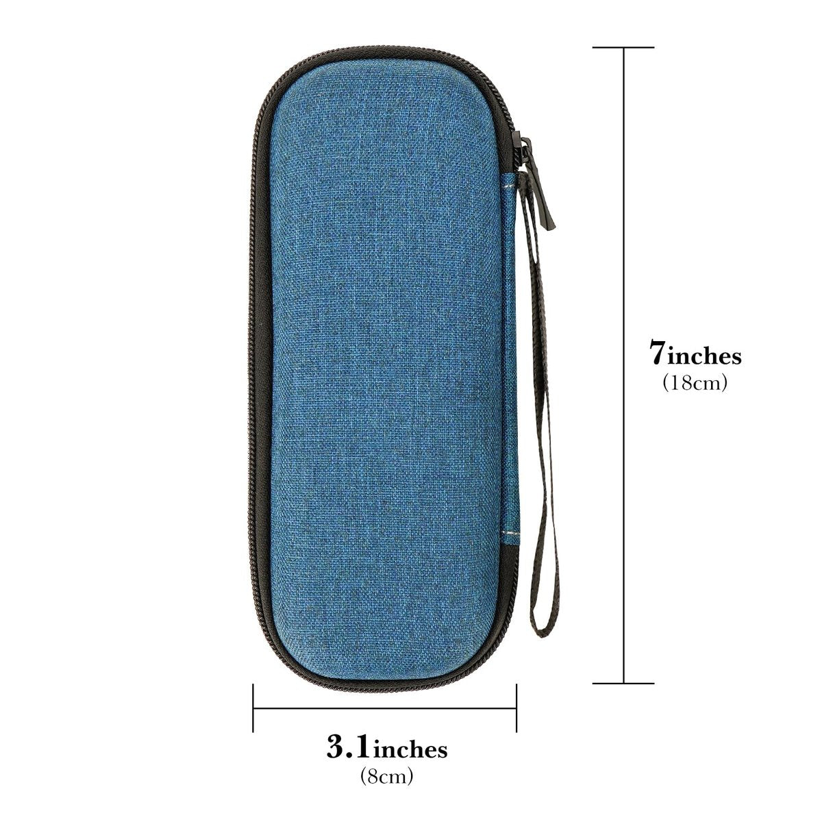 Linkidea EVA Hard Shell Safety Razor Travel Case – Navy Blue, Compatible with Gillette Fusion 5 & Mach 3 - görsel 6