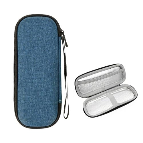 Linkidea EVA Hard Shell Safety Razor Travel Case – Navy Blue, Compatible with Gillette Fusion 5 & Mach 3 - görsel 1
