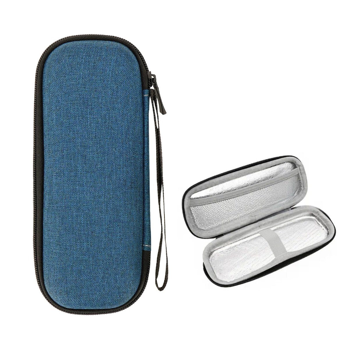 Linkidea EVA Hard Shell Safety Razor Travel Case – Navy Blue, Compatible with Gillette Fusion 5 & Mach 3 - görsel 2