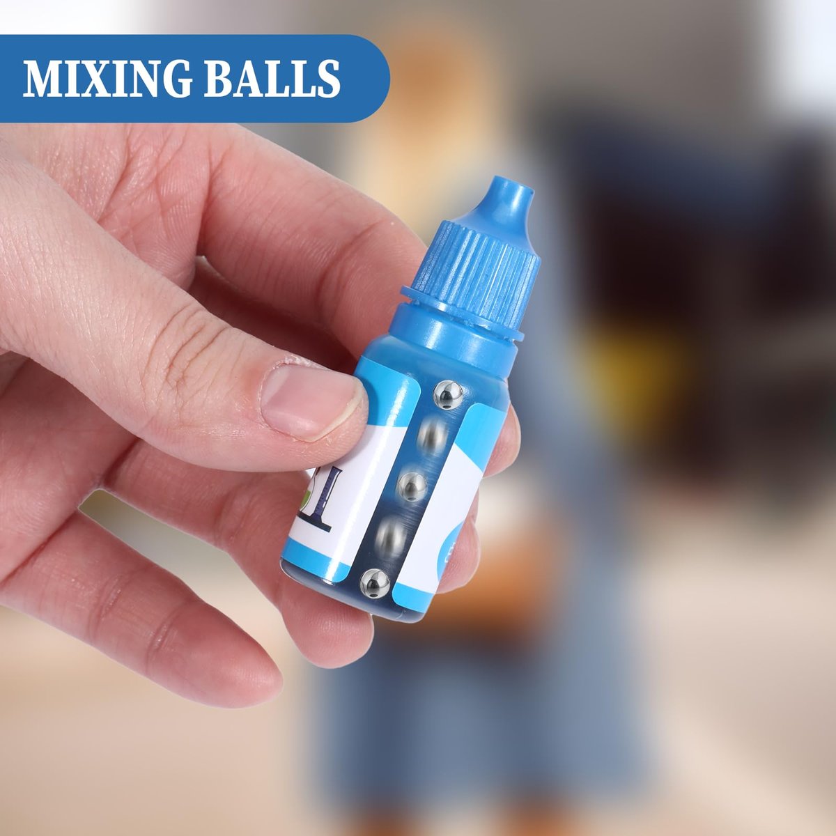 ZEYIYER 100 PCS 4mm Stainless Steel Paint Mixing Balls – Metal Ball Bearings for Model Paint & Nail Polish Agitator - görsel 9