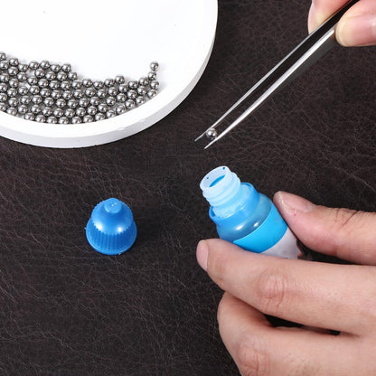ZEYIYER 100 PCS 4mm Stainless Steel Paint Mixing Balls – Metal Ball Bearings for Model Paint & Nail Polish Agitator