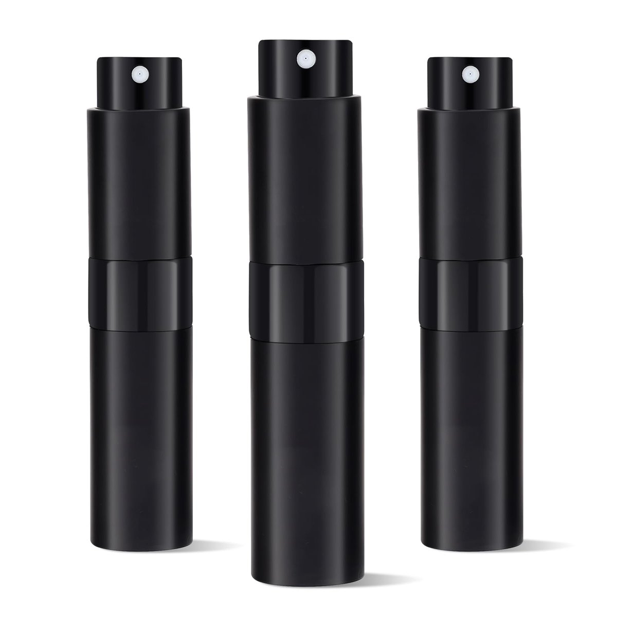 Putmhim 3Pcs 8ml Cologne Travel Bottle, Refillable Perfume Atomizer, Mini Perfume Dispenser (Black) - görsel 1