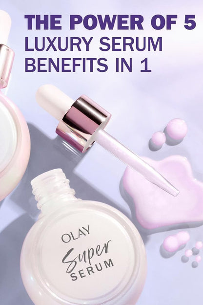 Olay Super Serum Twin Pack - 2 x 1 fl. oz. Anti-Aging Face Serum for Radiant Skin Avelisse