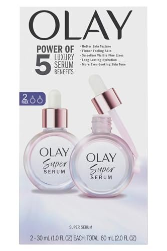 Olay Super Serum Twin Pack - 2 x 1 fl. oz. Anti-Aging Face Serum for Radiant Skin Avelisse