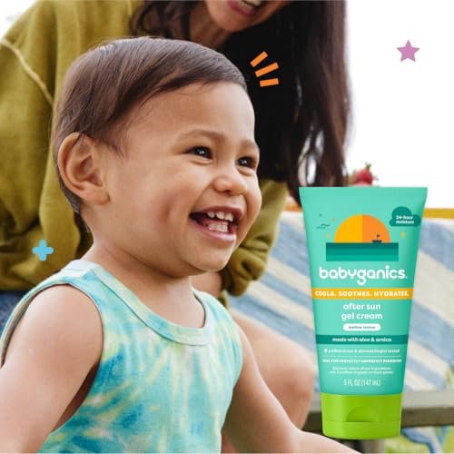 Babyganics After Sun Gel Cream, Mellow Melon, 5 oz - Soothing Moisturizer for Sun-Exposed Skin - görsel 12