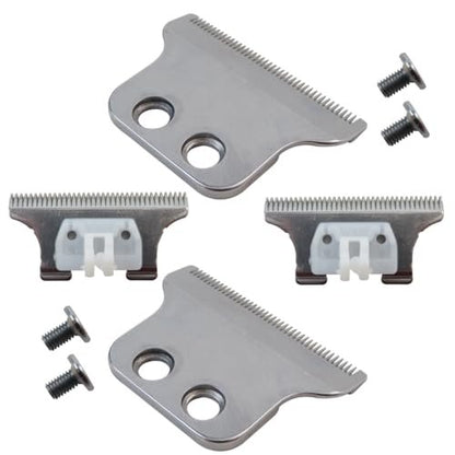 WELURE 2x Trimmer Blades Replacement Compatible for Wahl 5 Star Series T-Wide Detailer (8081) & Cordless Detailer LI (8171) - T Blade Replacement